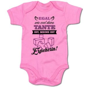 G-graphics Kurzarmbody Baby Body - Egal wie cool deine Tante ist