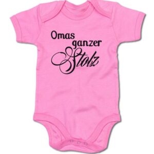 G-graphics Kurzarmbody Baby Body - Omas ganzer Stolz mit Spruch / Sprüche • Babykleidung • Geschenk zur Geburt