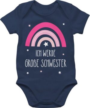 Shirtracer Shirtbody Ich werde große Schwester - Regenbogen - grosse Schwester Große Schwester