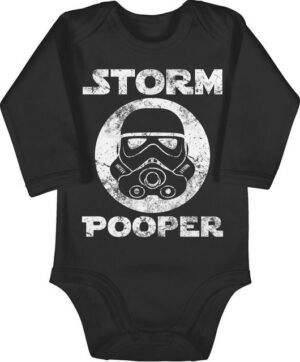 Shirtracer Shirtbody Storm Pooper Vintage Sprüche Baby