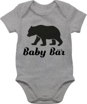 Shirtracer Shirtbody Baby Bär Tiermotiv Animal Print Baby