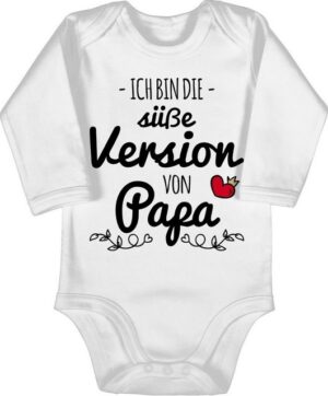 Shirtracer Shirtbody Süße Version von Papa Geschenk Vatertag Baby