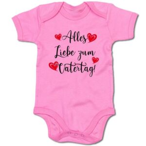 G-graphics Kurzarmbody Baby Body - Alles Liebe zum Vatertag! mit Spruch / Sprüche • Babykleidung • Geschenk zum Vatertag • Strampler