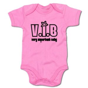 G-graphics Kurzarmbody Baby Body - V.I.B – Very important Baby mit Spruch / Sprüche • Babykleidung • Geschenk zur Geburt / Taufe / Babyshower / Babyparty • Strampler