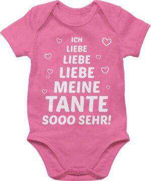 Shirtracer Shirtbody Ich liebe meine Tante so sehr Sprüche Baby