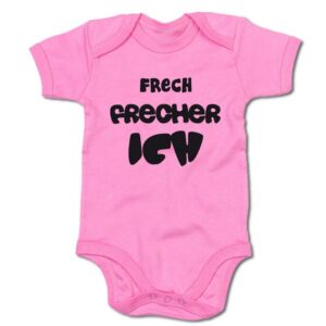 G-graphics Kurzarmbody Baby Body - Frech – Frecher – ICH mit Spruch / Sprüche • Babykleidung • Geschenk zur Geburt / Taufe / Babyshower / Babyparty • Strampler