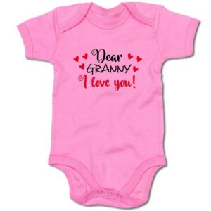 G-graphics Kurzarmbody Baby Body - Dear Granny