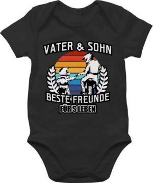 Shirtracer Shirtbody Vater und Sohn - Beste Freunde für's Leben Motocross Geschenk Vatertag Baby