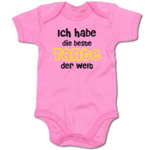 G-graphics Kurzarmbody Baby Body - Ich habe die beste Tante der Welt mit Spruch / Sprüche • Babykleidung • Geschenk zur Geburt / Taufe / Babyshower / Babyparty • Strampler