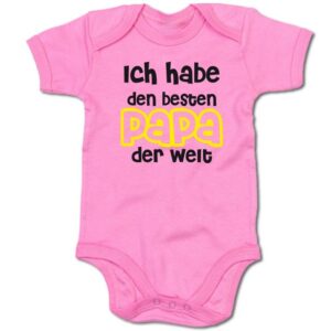 G-graphics Kurzarmbody Baby Body - Ich habe den besten Papa der Welt mit Spruch / Sprüche • Babykleidung • Geschenk zum Vatertag / zur Geburt / Taufe / Babyshower / Babyparty • Strampler