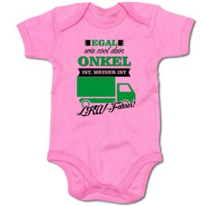 G-graphics Kurzarmbody Baby Body - Egal wie cool dein Onkel ist