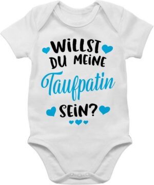 Shirtracer Shirtbody Willst du meine Taufpatin sein? - hellblau Zur Geburt