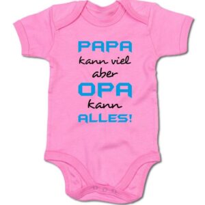 G-graphics Kurzarmbody Baby Body - Papa kann viel