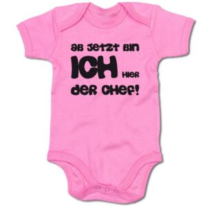 G-graphics Kurzarmbody Baby Body - Ab jetzt bin ich hier der Chef! mit Spruch/Sprüche • Geschenk zur Geburt/Babyparty