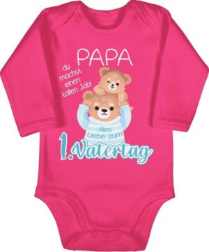 Shirtracer Shirtbody Alles Liebe zum 1. Vatertag - Papa Bär und Baby Bär Geschenk Vatertag Baby