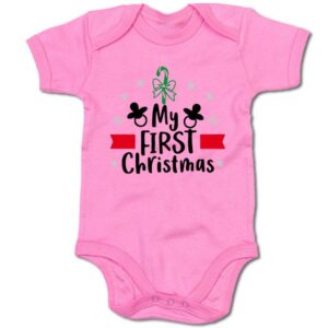 G-graphics Kurzarmbody Baby Body - My first Christmas mit Spruch / Sprüche • Babykleidung • Geschenk zu Weihnachten • Strampler