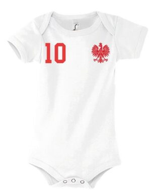 Youth Designz Kurzarmbody Polen Kinder Baby Body Strampler mit trendigem Motiv