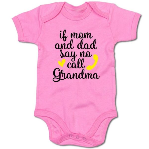 G-graphics Kurzarmbody Baby Body - If mom and dad say no