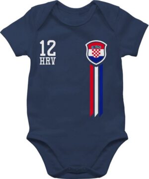 Shirtracer Shirtbody 12. Mann Kroatien Fan-Shirt 2024 Fussball EM Fanartikel Baby