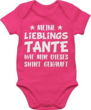 Shirtracer Shirtbody Meine Lieblingstante hat mir dieses Shirt gekauft Sterne Sprüche Baby