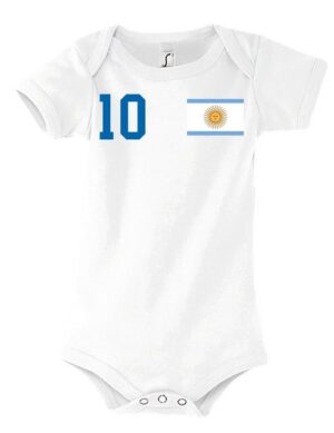 Youth Designz Kurzarmbody Argentinien Kinder Baby Body Strampler mit trendigem Motiv