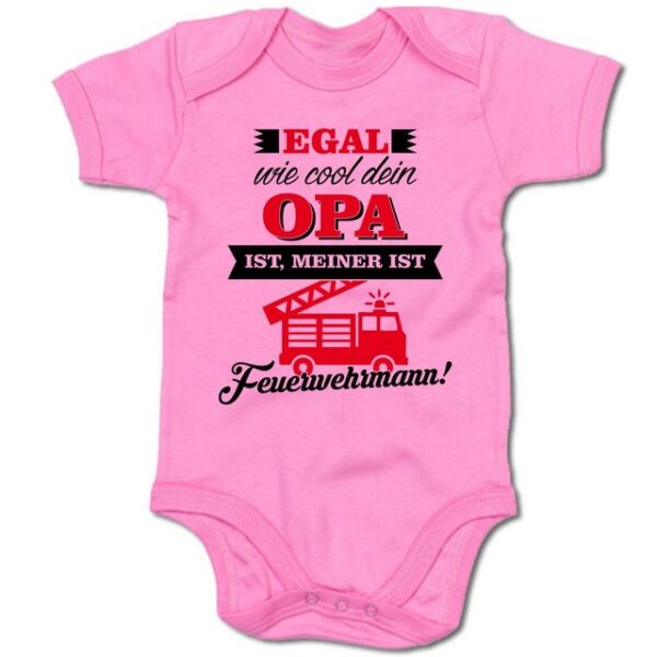 G-graphics Kurzarmbody Baby Body - Egal wie cool dein Opa ist