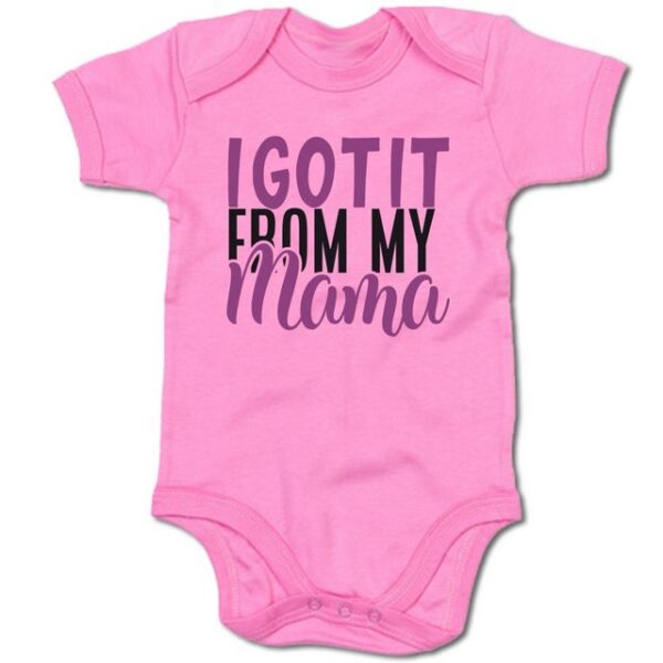 G-graphics Kurzarmbody I got it from my Mama Baby Body mit Spruch / Sprüche / Print / Motiv