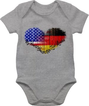 Shirtracer Shirtbody Amerika Deutschland USA Germandy Flaggen