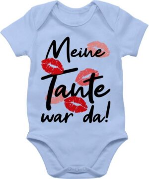 Shirtracer Shirtbody Meine Tante war da - schwarz Strampler Baby Mädchen & Junge