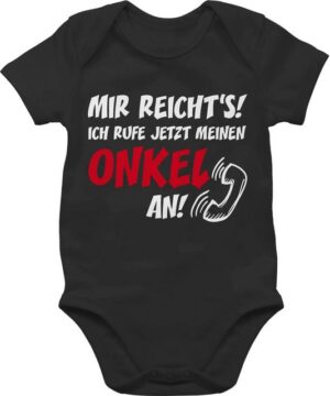 Shirtracer Shirtbody Mir reichts Ich ruf jetzt meinen Onkel an Sprüche Baby