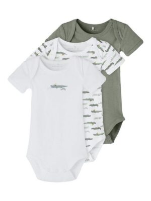 Name It Kurzarmbody Name It 3er Pack Unisex kurzarm Baby Bodys (3-tlg.