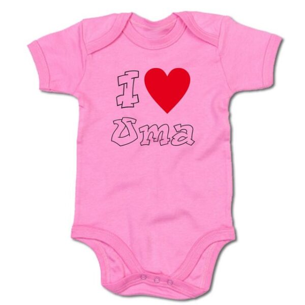 G-graphics Kurzarmbody Baby Body - I love Oma mit Spruch / Sprüche • Babykleidung • Geschenk zur Geburt / Taufe / Babyshower / Babyparty • Strampler