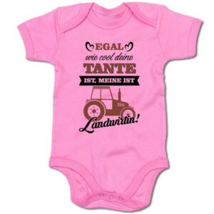 G-graphics Kurzarmbody Baby Body - Egal wie cool deine Tante ist