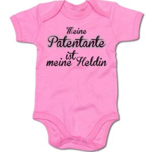 G-graphics Kurzarmbody Baby Body - Meine Patentante ist meine Heldin mit Spruch / Sprüche • Babykleidung • Geschenk zur Geburt / Taufe / Babyshower / Babyparty • Strampler