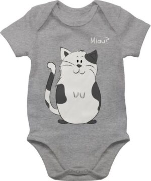 Shirtracer Shirtbody lustige Katze Tiermotiv Animal Print Baby