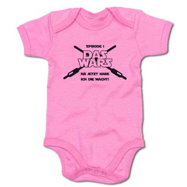 G-graphics Kurzarmbody Baby Body - Episode I DAS WARS – Ab jetzt habe ich die Macht mit Spruch / Sprüche • Babykleidung • Geschenk zur Geburt / Taufe / Babyshower / Babyparty • Strampler