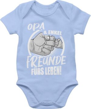 Shirtracer Shirtbody Opa & Enkel Freunde fürs Leben! Partner-Look Familie Baby