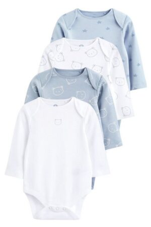 Next Langarmbody 4er-Pack Baby-Bodysuits mit langem Arm (4-tlg)