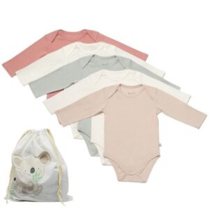 biorganic Langarmbody (5er Pack) für Jungen und Mädchen