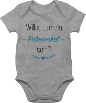 Shirtracer Shirtbody Willst du mein Patenonkel sein? Herz Patenonkel Baby