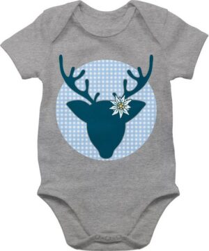 Shirtracer Shirtbody Hirsch Reh Hirschgeweih Mode für Oktoberfest Baby Outfit