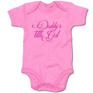 G-graphics Kurzarmbody Baby Body - Daddy´s little girl mit Spruch / Sprüche • Babykleidung • Geschenk zum Vatertag / zur Geburt / Taufe / Babyshower / Babyparty • Strampler