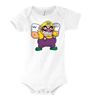 Youth Designz Kurzarmbody Baby Body Strampler Wario mit niedlichem Frontprint