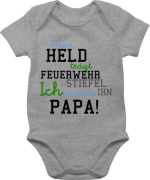 Shirtracer Shirtbody Mein Held Papa Feuerwehr Junge Feuerwehr