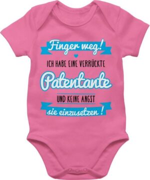 Shirtracer Shirtbody Ich habe eine verrückte Patentante - blau/schwarz Patentante