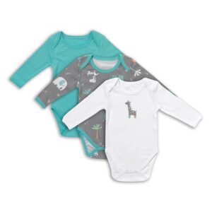 Schlummersack Langarmbody Bio Baby-Bodys langarm 3er-Pack OEKO-TEX zertifiziert