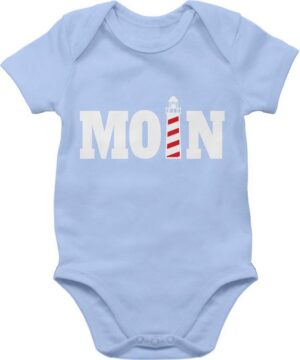 Shirtracer Shirtbody Moin mit Leuchtturm - weiß Sprüche Baby