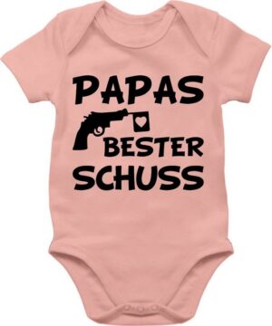 Shirtracer Shirtbody Papas bester Treffer Geschenk Vatertag Baby