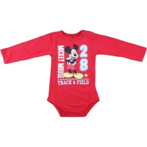 Disney Mickey Mouse Langarmwickelbody Mickey Maus langarm Baby Body Strampler Gr. 68 bis 92