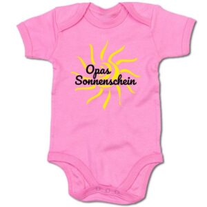 G-graphics Kurzarmbody Baby Body - Opas Sonnenschein mit Spruch / Sprüche • Babykleidung • Geschenk zum Vatertag / zur Geburt / Taufe / Babyshower / Babyparty • Strampler